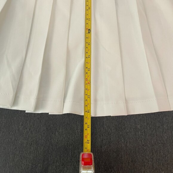 J.Lindeberg Women's Sierra Pleat Golf/Tennis Skirt White/Navy, Size XL NWT - Picture 8 of 9